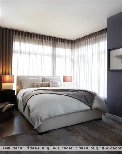 Formal Contemporary Bedroom by Amanda Moore