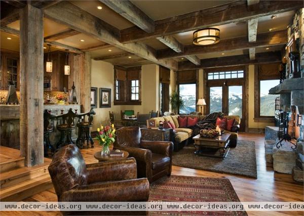 Open Country/Rustic Game Room by Jerry Locati