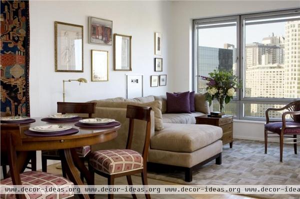 Elegant Transitional Living Room by Elisabeth Hahn