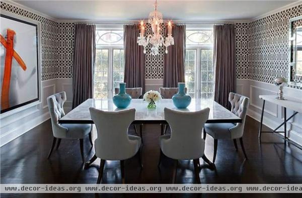 Classic Contemporary Dining Room by Guillaume Gentet