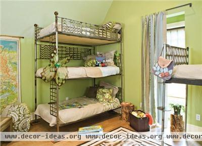 Light Transitional Kid's Room by Traci Kearns