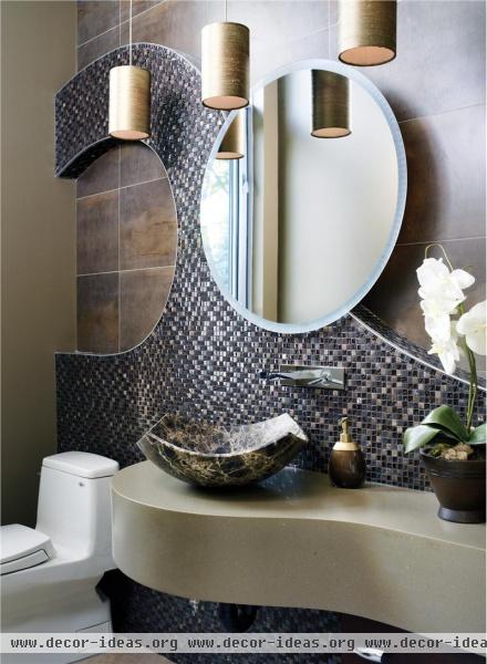 Dramatic Contemporary Bathroom by Erica Westeroth