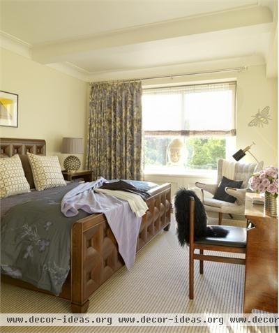 Cozy Transitional Bedroom by Jed Johnson Associates