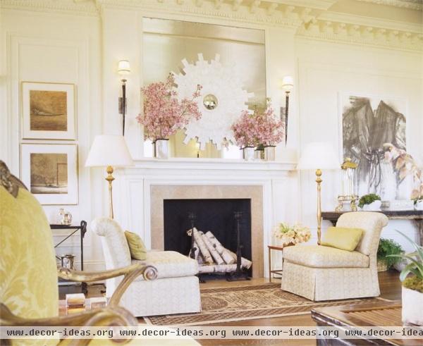 Light Traditional Living Room by Suzanne Tucker