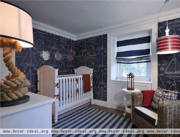 Dramatic Traditional Kid's Room by Diane Guariglia