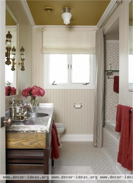 Airy Transitional Bathroom by Kathryn Scott