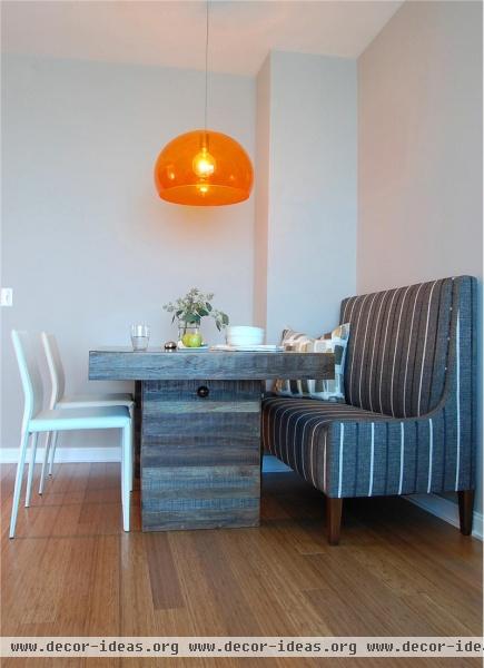 Casual Transitional Dining Room by Jennifer Jones