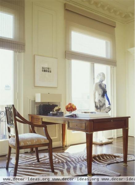 Light Traditional Home Office by Suzanne Tucker