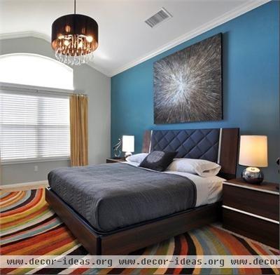 Dramatic Contemporary Bedroom by Komal Sheth