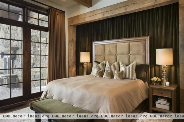 Cozy Transitional Bedroom by Jerry Locati