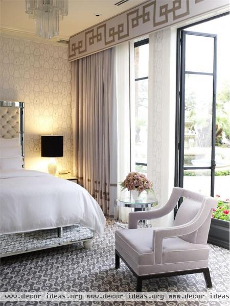 Elegant Contemporary Bedroom by Jamie Herzlinger