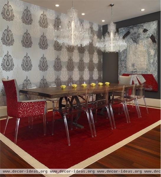 Stately Contemporary Dining Room by Tineke Triggs