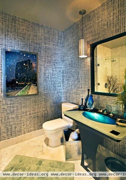 Private Contemporary Bathroom by Rhonda Vandiver-White