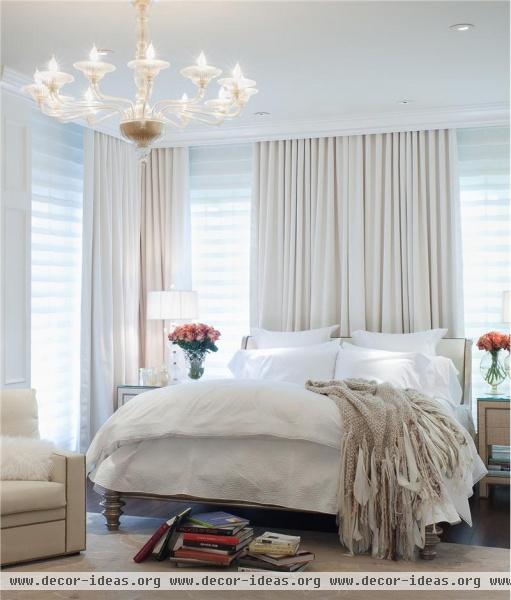 Elegant Contemporary Bedroom by Jamie Herzlinger