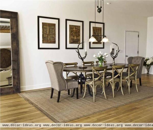 Classic Transitional Dining Room by Marie Burgos