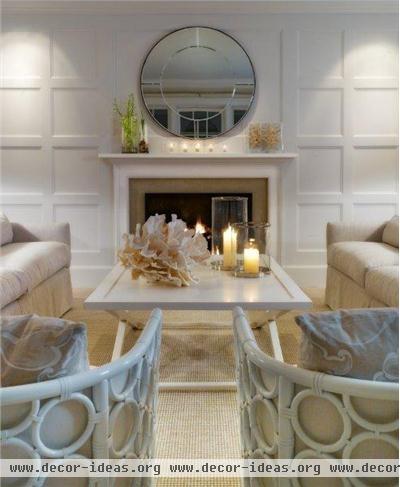 Romantic Contemporary Living Room by Kathleen Hay