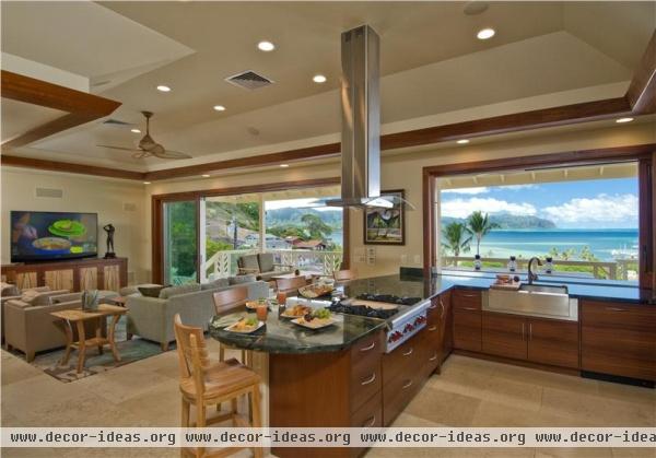 Open Contemporary Kitchen by Tiare Cowan, Allied ASID