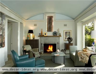 Light Transitional Living Room by Jane Frederick