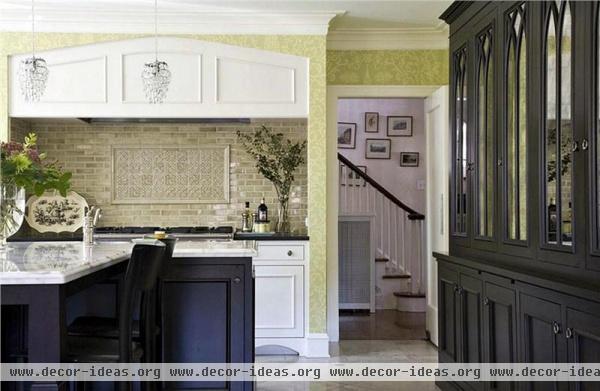 Sunny Transitional Kitchen by Jean Stoffer