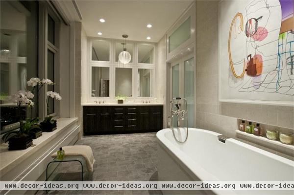 Elegant Contemporary Bathroom by Michael Abrams