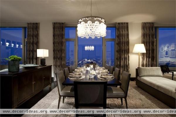 Classic Contemporary Dining Room by Michael Abrams