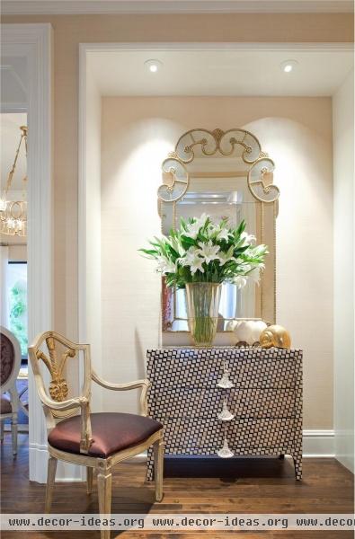 Elegant Contemporary Hallway by Jamie Herzlinger