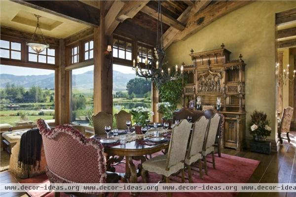 Classic Transitional Dining Room by Jerry Locati