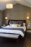 Relaxing Transitional Bedroom by Tineke Triggs