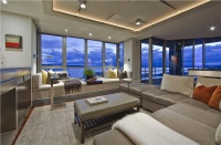 Open Contemporary Living Room by Garret Werner