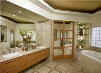 Elegant Contemporary Bathroom by Lisa Turner