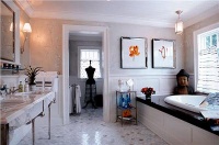 Relaxing Contemporary Bathroom by Anne Tarasoff