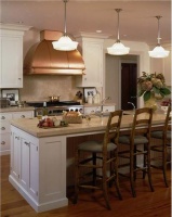 Homey Transitional Kitchen by Shari Lebowitz