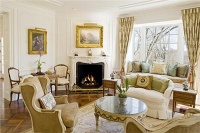 Formal Traditional Living Room by Peter Archer, AIA