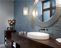 Elegant Contemporary Bathroom by Laura Britt