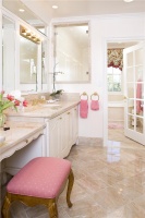 Sunny Traditional Bathroom by Nadia Elgrably