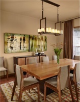 Casual Contemporary Dining Room by Laura Britt