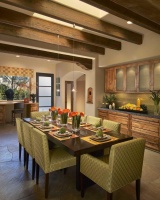 Homey Country/Rustic Dining Room by Amy Bubier