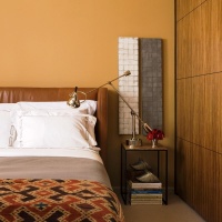 Cozy Transitional Bedroom by Antonio Martins