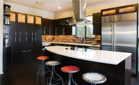 Dark Contemporary Kitchen by Allison Jaffe