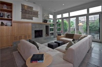 Open Contemporary Living Room by Susan Fredman