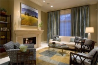 Homey Transitional Living Room by Michael Abrams