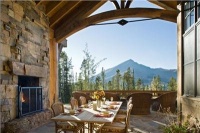 Dramatic Country/Rustic Dining Room by Lynette Zambon & Carol Merica