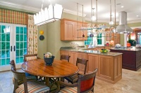 Open Transitional Kitchen by Irwin Weiner