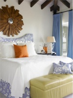 Relaxing Transitional Bedroom by Carter Kay