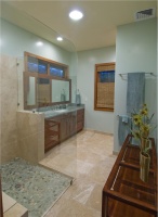 Elegant Contemporary Bathroom by Tiare Cowan, Allied ASID