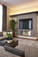 Classic Contemporary Family Room by Michael Abrams