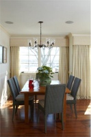 Homey Transitional Dining Room by David Kaplan