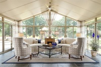 Sunny Traditional Family Room by Starr Miller