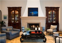 Relaxing Transitional Living Room by Cathy  Morehead