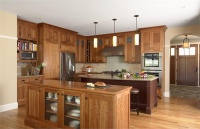 Open Transitional Kitchen by Lisa Peck